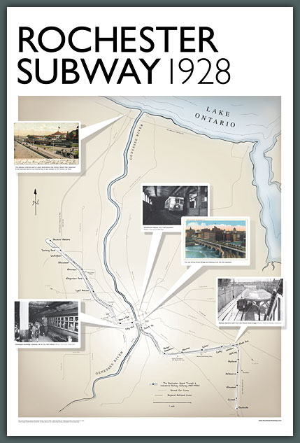 Pre-order 1928 Rochester Subway Poster here!